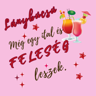 Lánybúcsú koktél  póló minta