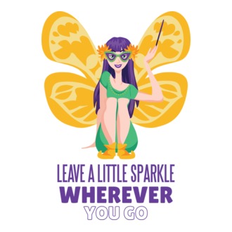 Leave a little sparkle wherever you go póló minta
