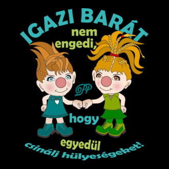 Manó Barátság Csajok póló minta
