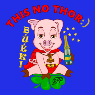 Poénos Malacka -This No Thor póló minta