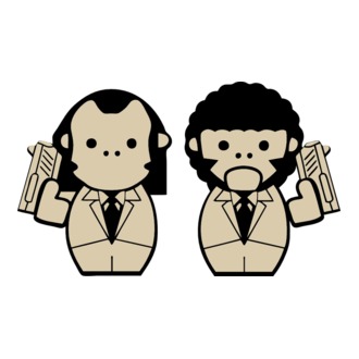 Pulp Fiction draw póló minta
