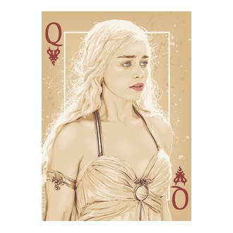 Queen Card póló minta
