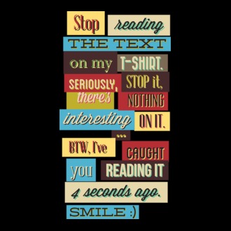 Szöveg - stop reading - ne olvasd póló minta