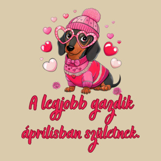 Szülinap április  kutyagazdi póló minta