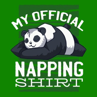 This is my official napping T-shirt, vicces pihenős póló póló minta