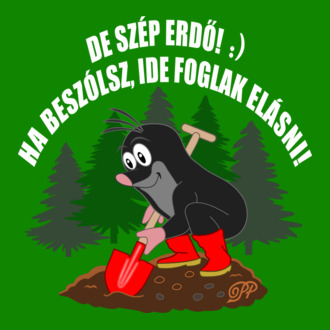 Vakond Erdőben póló minta
