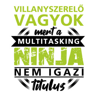 Villanyszerelő vagyok.. póló minta