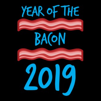 Year of the bacon póló minta