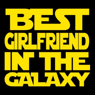 best girlfriend galaxy póló minta