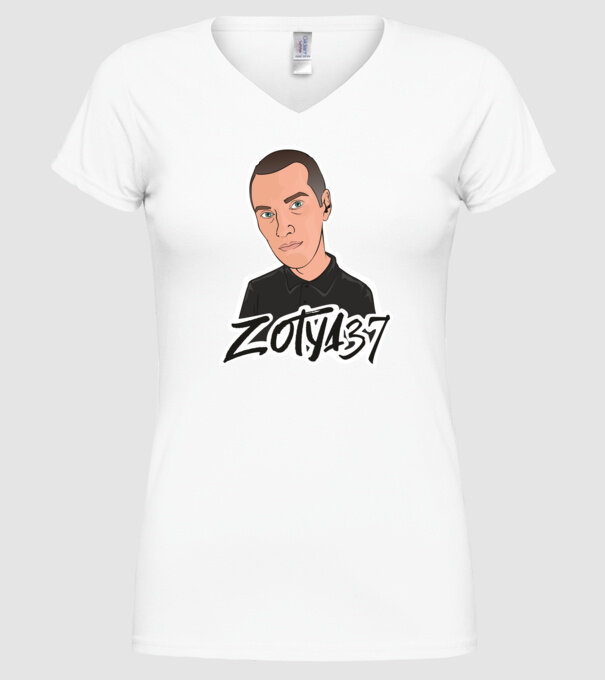 Zotya37 Termék minta fehér pólón