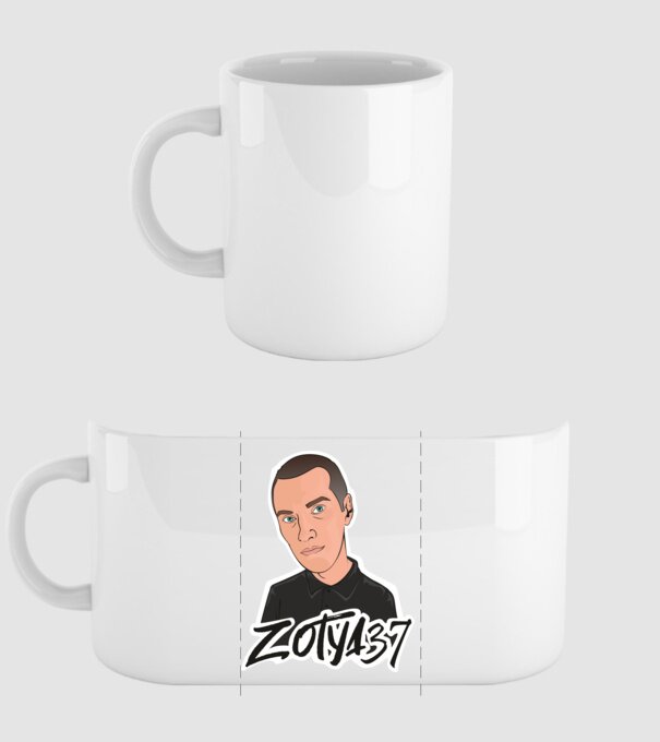 Zotya37 Termék minta fehér pólón