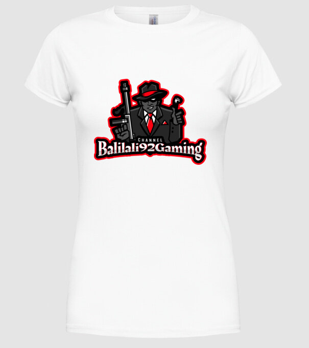 Balilali92Gaming Logo minta fehér pólón