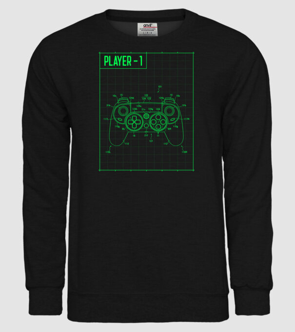 retro-gaming-t-shirt-design-creator-featuring-a-diagram-of-a-console-244b-el1 minta fekete pólón