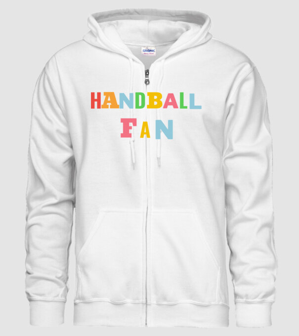 Handball fan minta fehér pólón