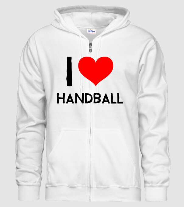 i love handball minta fehér pólón