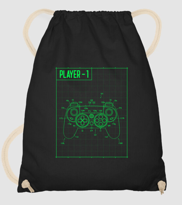 retro-gaming-t-shirt-design-creator-featuring-a-diagram-of-a-console-244b-el1 minta fekete pólón
