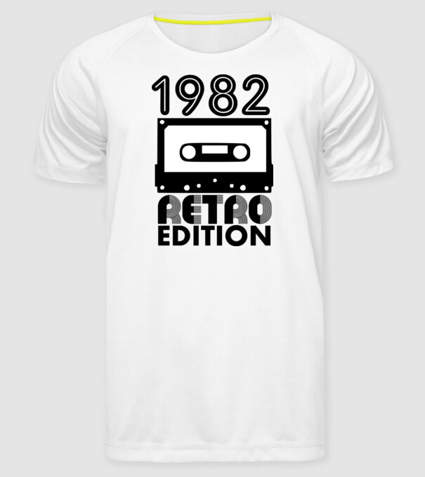 1982 retro minta fehér pólón
