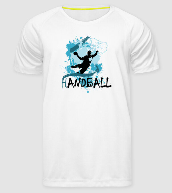 Handball férfi minta fehér pólón