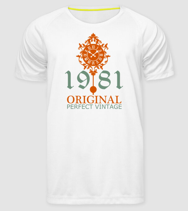 original 1981 minta fehér pólón