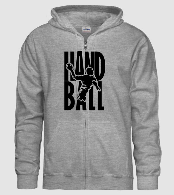hanball stencil minta szürke pólón