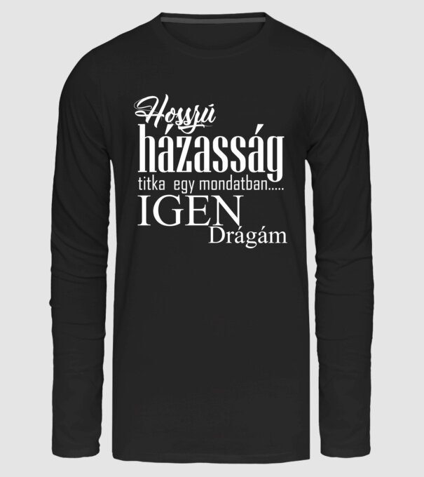házasság minta fekete pólón