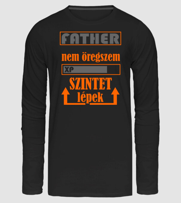 nem öregszem dad01 minta fekete pólón