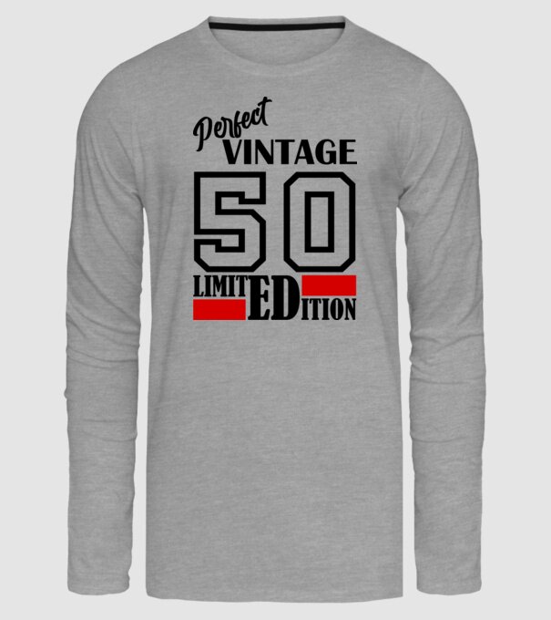 50 limited minta szürke pólón