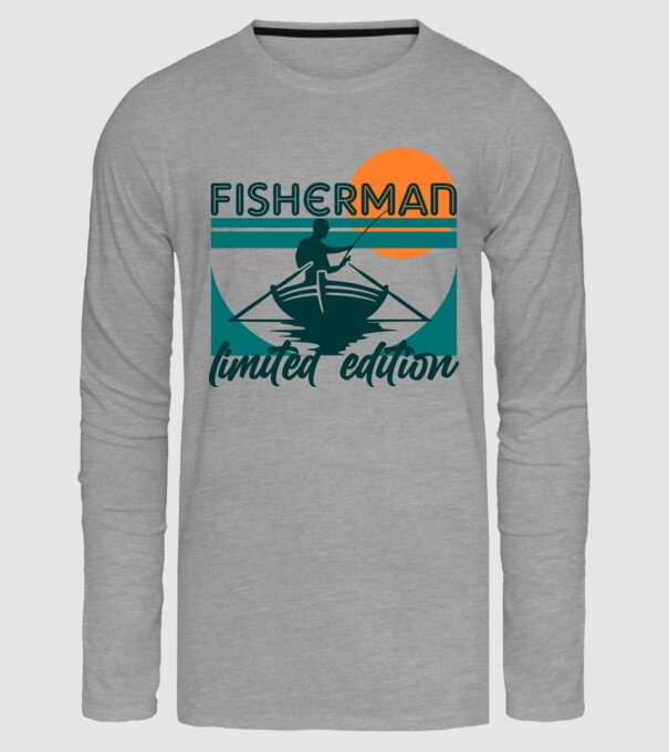 fisherman limited edition minta szürke pólón
