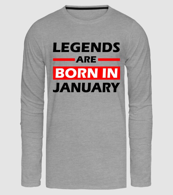 legends january minta szürke pólón