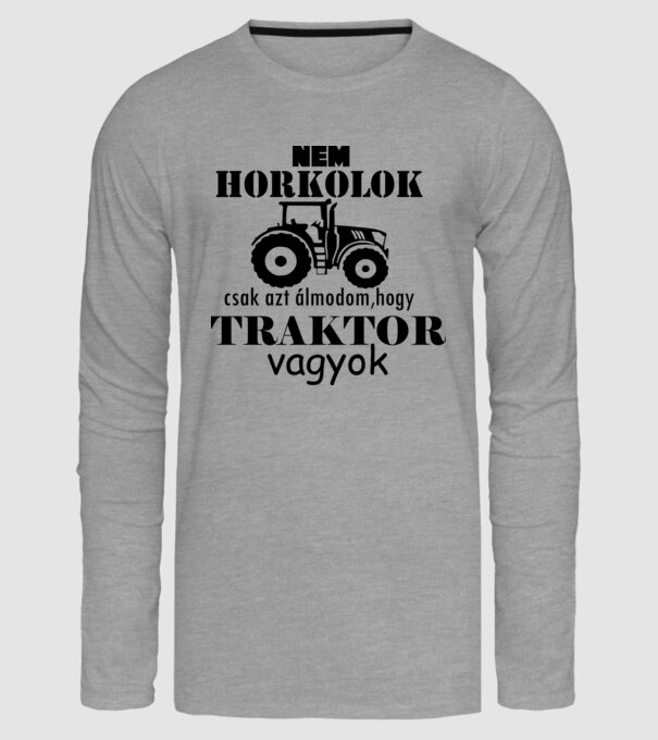 traktoros minta szürke pólón