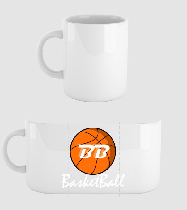 basketball fehér minta fehér pólón