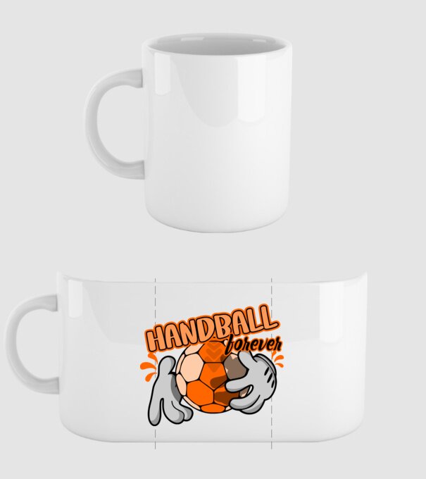 comic handball forever minta fehér pólón