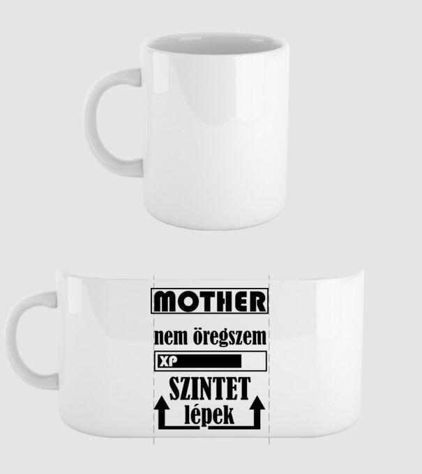 nem öregszem mom01 minta fehér pólón