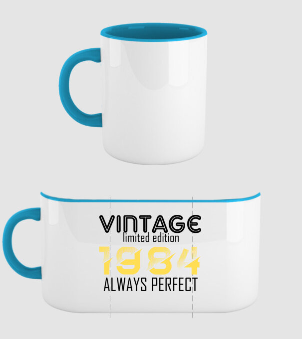always perfect 1984 minta világoskék pólón