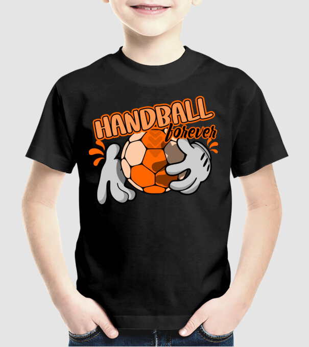 comic handball forever minta fekete pólón
