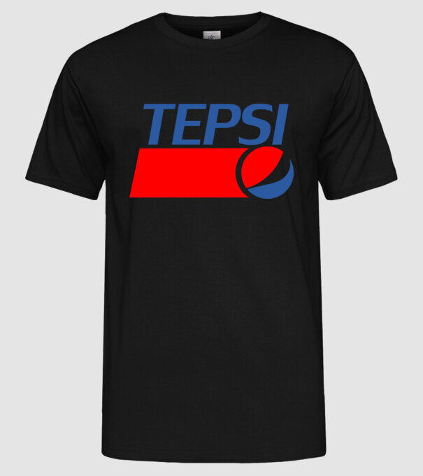 pepsi tepsi minta fekete pólón
