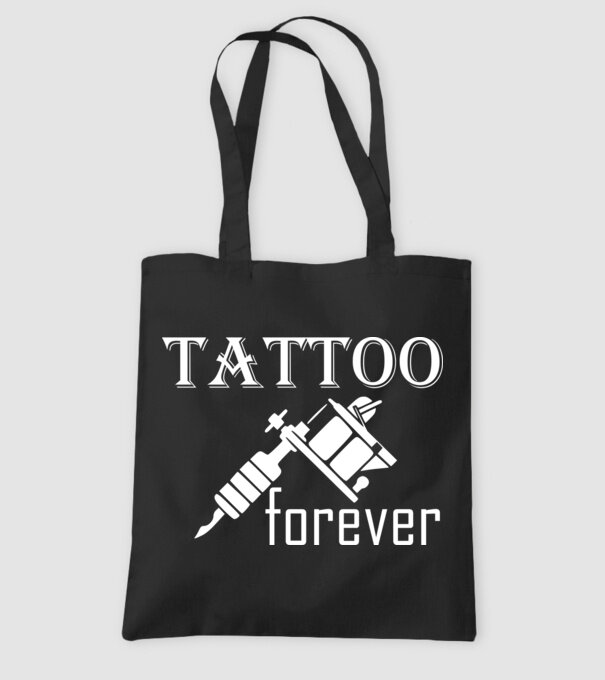 tattoo white minta fekete pólón