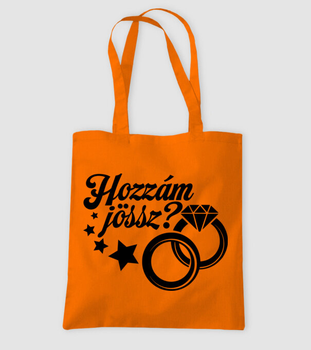 hozzám jössz gyűrűs minta narancssárga pólón