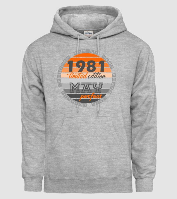 perfect 1981 minta szürke pólón