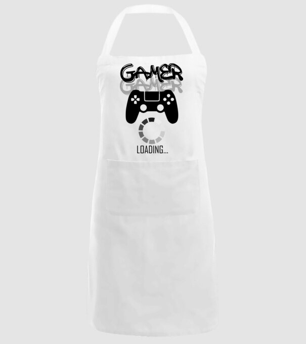 gamer loading01 minta fehér pólón