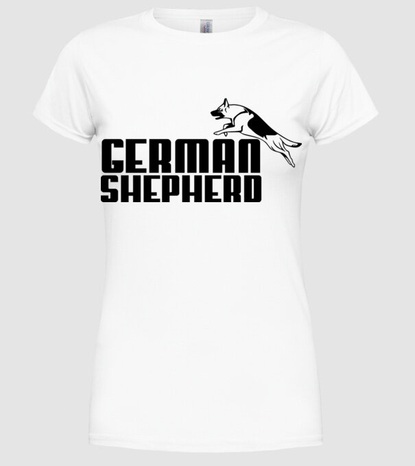 puma german shepherd minta fehér pólón