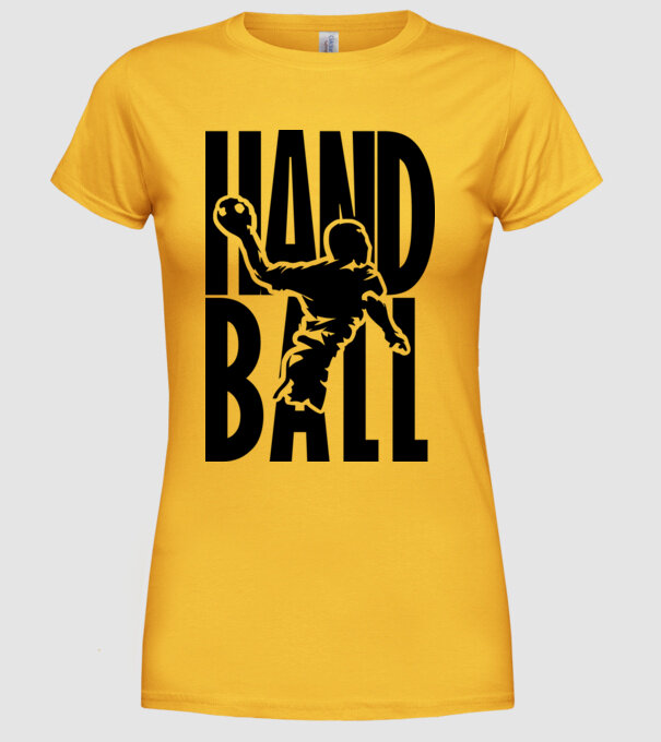 hanball stencil minta sárga pólón