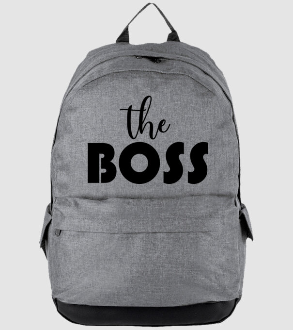 the boss minta szürke pólón