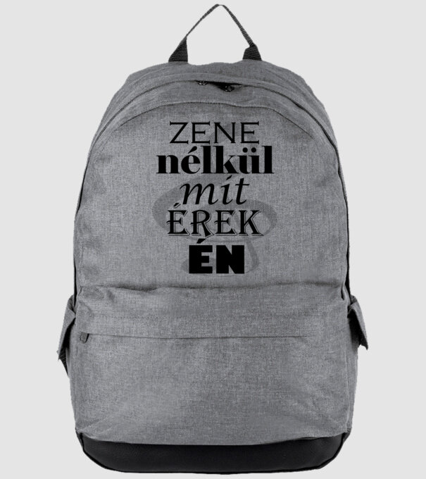 zene minta szürke pólón