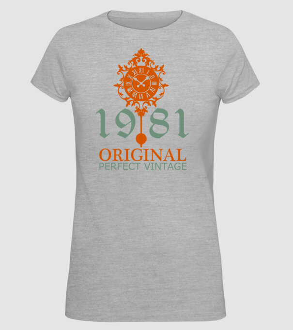 original 1981 minta szürke pólón
