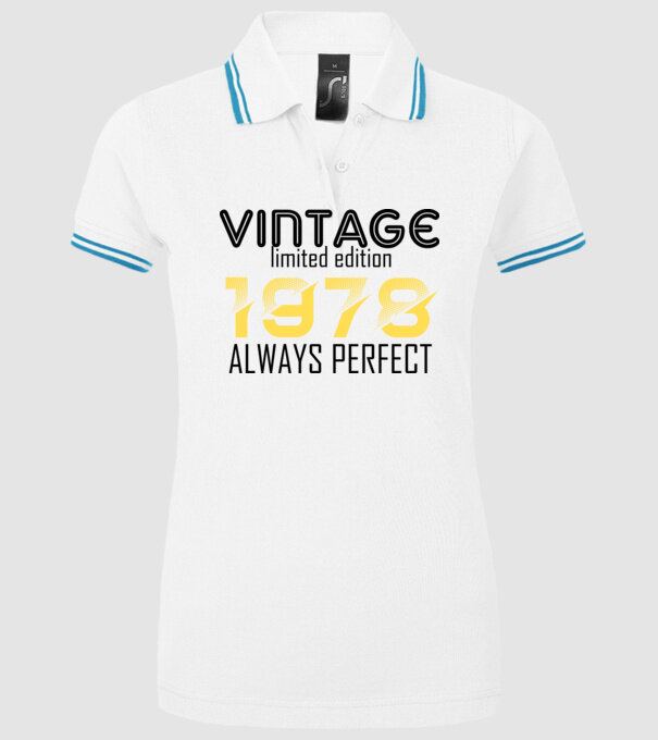 always perfect 1978 minta fehér pólón