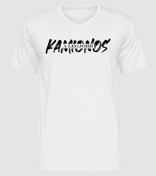Kamionos a legjobb.pn minta fehér pólón
