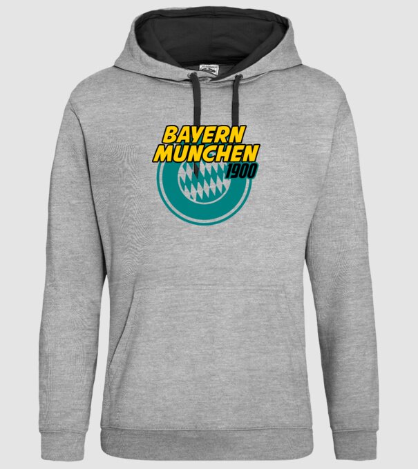 bayern minta szürke pólón