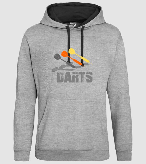 darts 2 minta szürke pólón