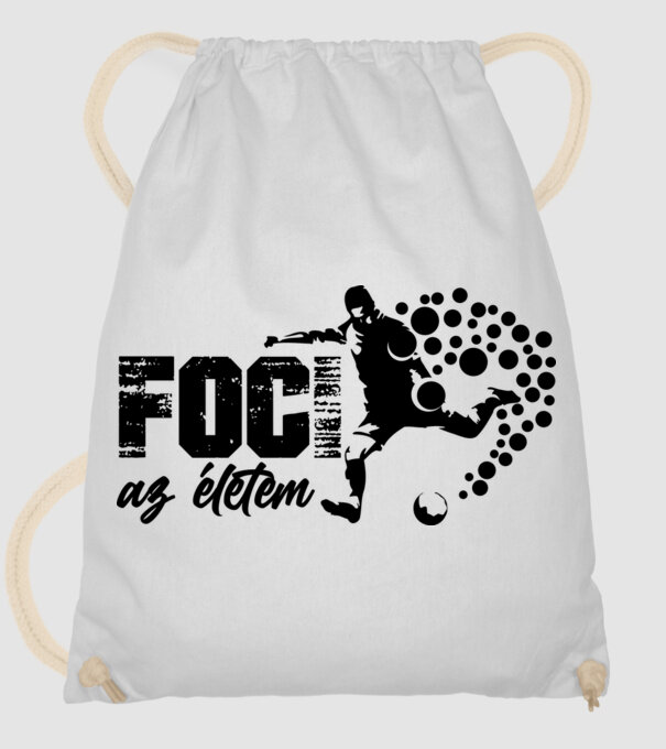 foci az életem minta fehér pólón